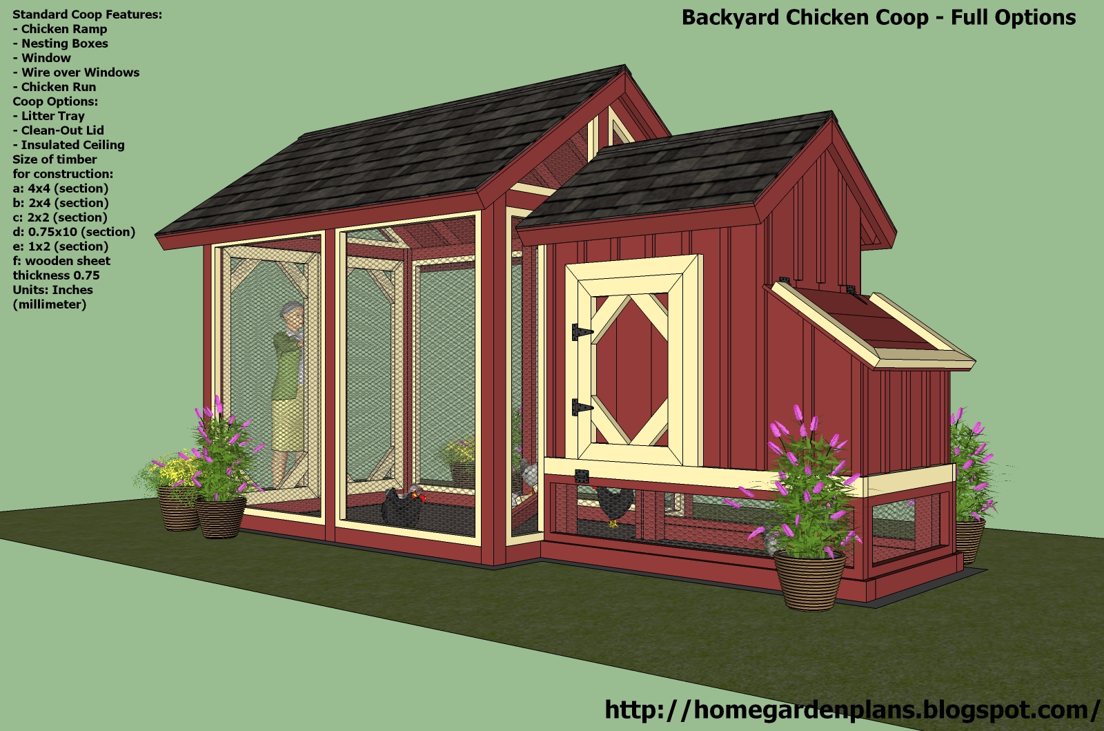 Chicken Coop, Free Building Plans